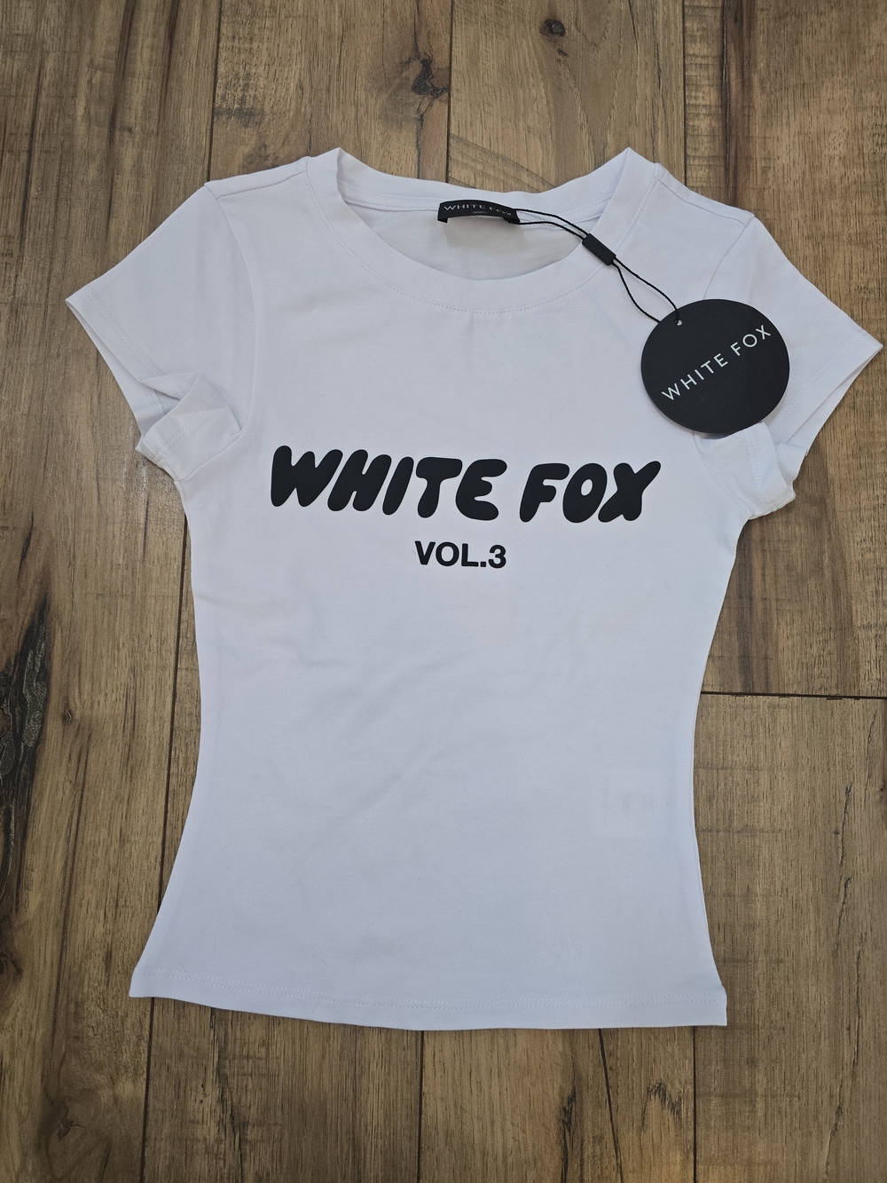 Women's White Fox Offstage Baby Tee